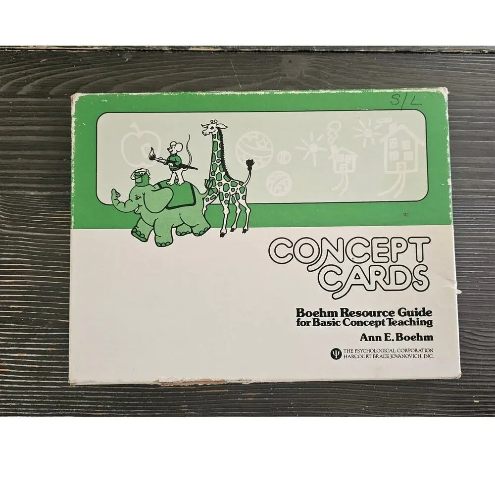 Vintage 1976 Boehm Resource Guide for Basic Concept Teaching - Concept Cards